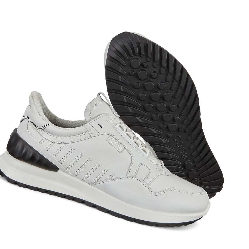 Men's Ecco Astir Sneakers White | Canada 594JPQ